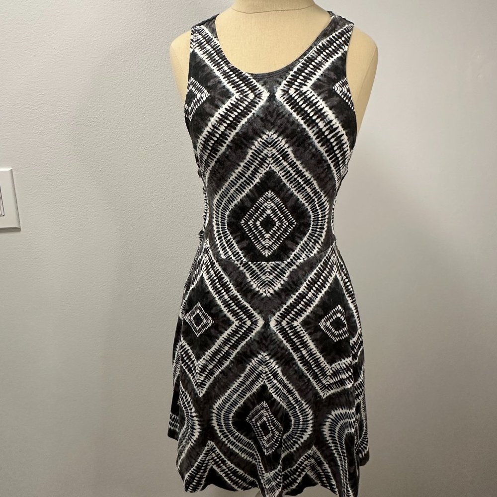 Tie Dye Side Tie Knit Dress
